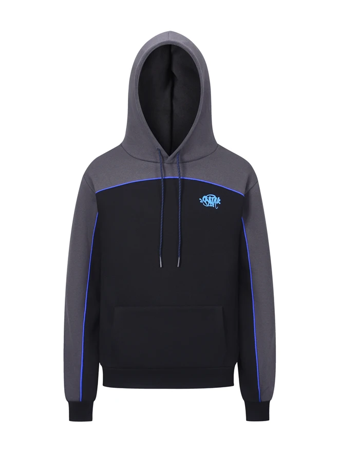 

American Retro Printed Fce Lined Thi Hoodie ex Casual Sports Wear Trendy Brand Autumn Winter Stand Fit Sweatirt