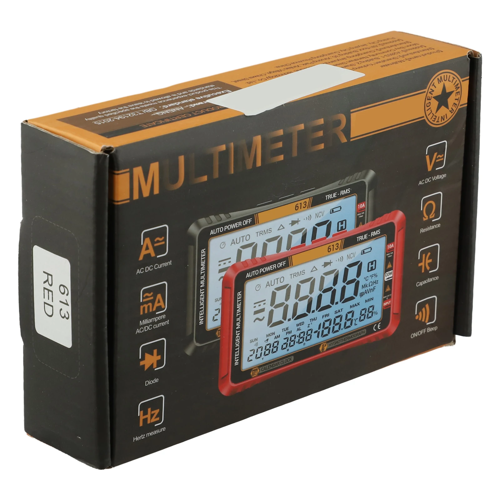 TRMS Multimeter Digital Multimeter Troubleshooting Tasks Compact Design Continuity Buzzer Data Hold Feature Large LCD Display