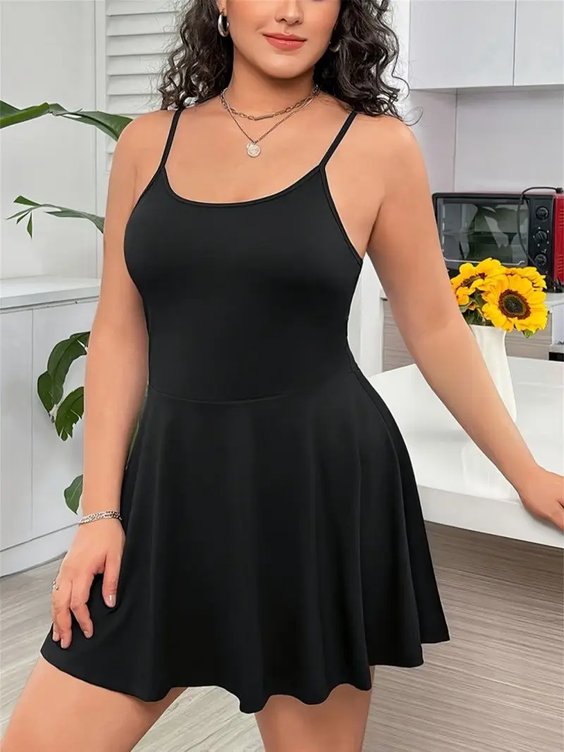 Slim Fit A-Line Fashionable Camisole Casual Versatile Short Skirt Simple Elegant Women's Clothing