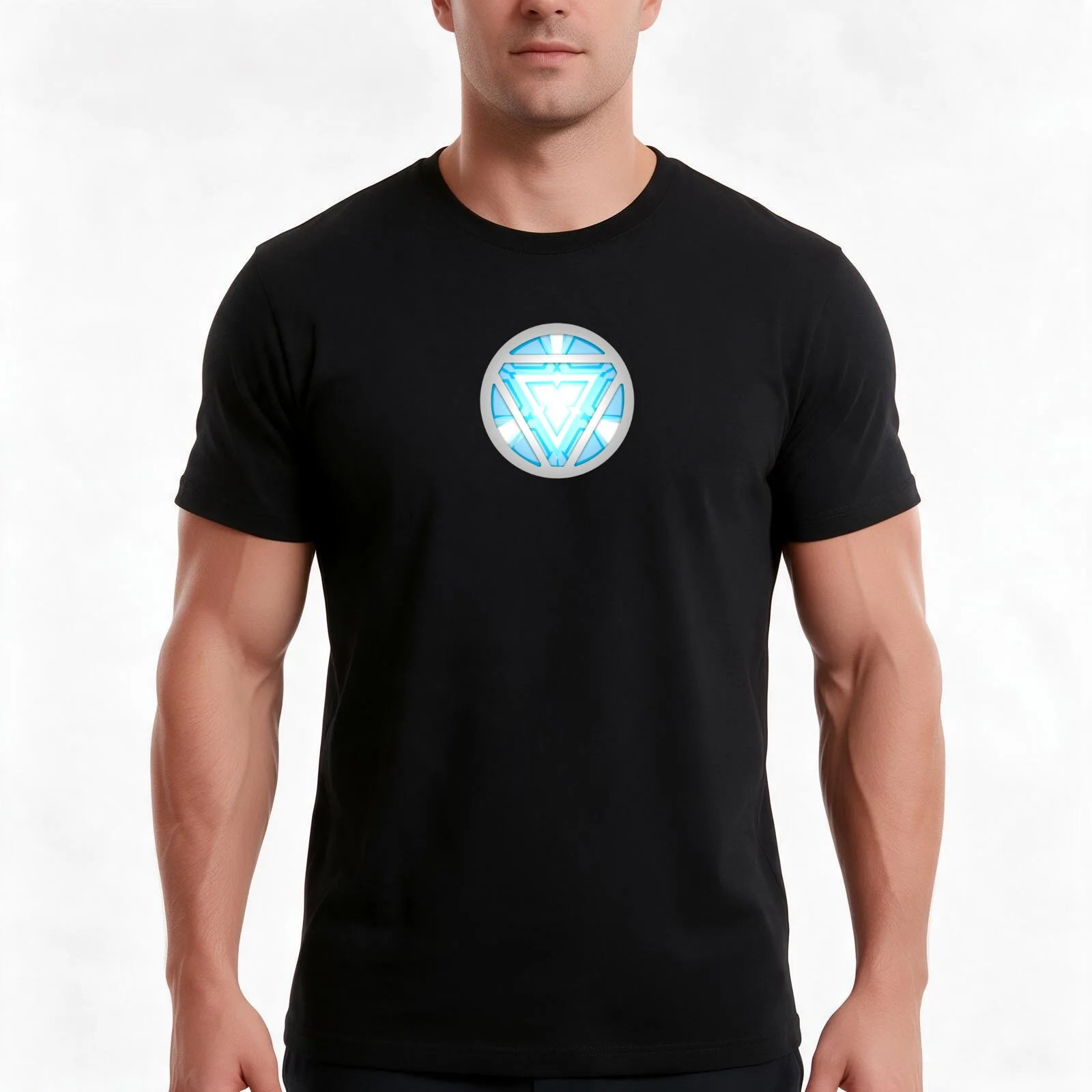 Reactor T-Shirt, Summer Casual Cotton Tee, Oversized Streetwear Tops, Vintage Graphic Print, Loose Fit Short Sleeve, 100% Cotton