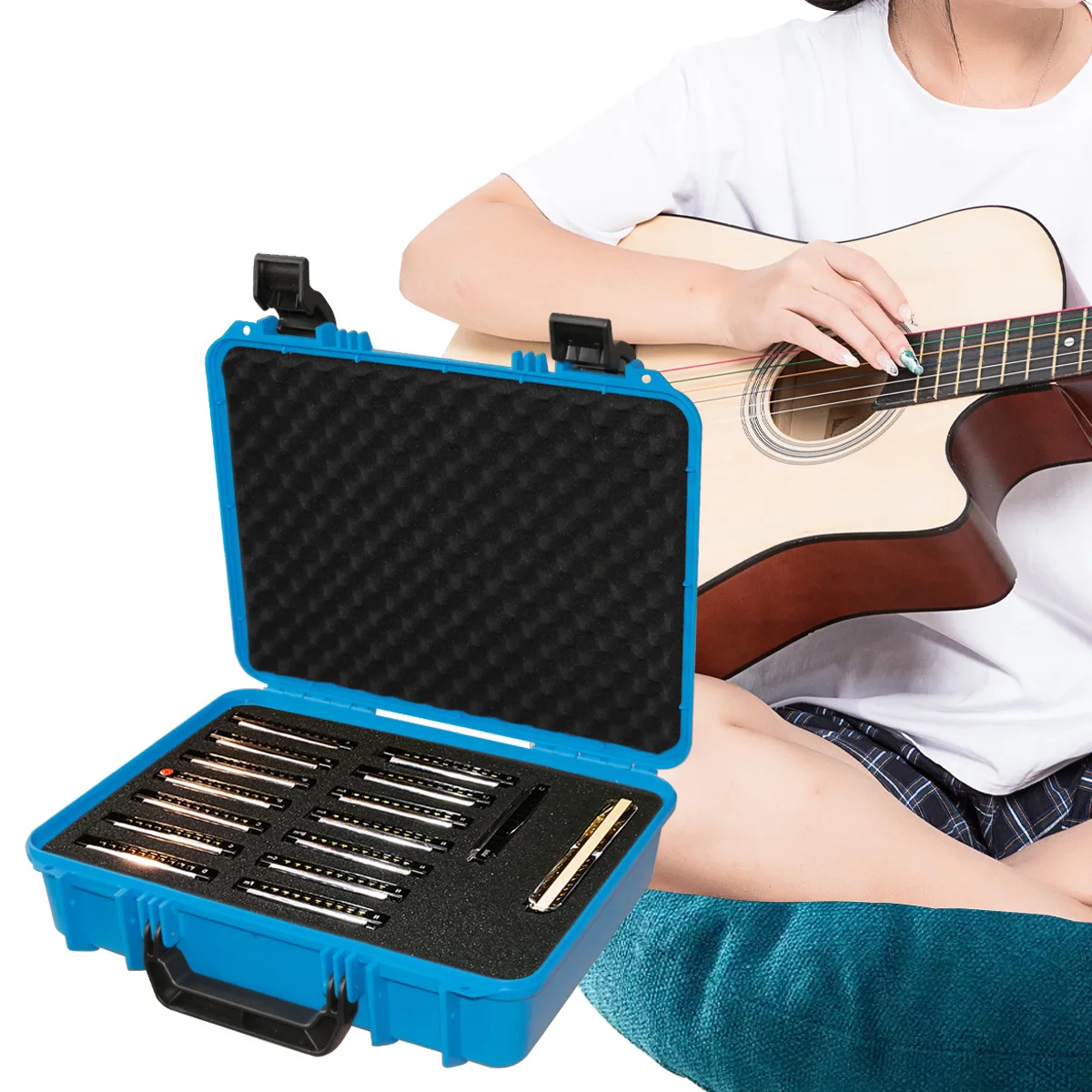 حقيبة أدوات بلاستيكية مناسبة لحمل صندوق أدوات تنظيم الأجهزة، مثالية للكاميرات والمنتجات الإلكترونية والملحقات