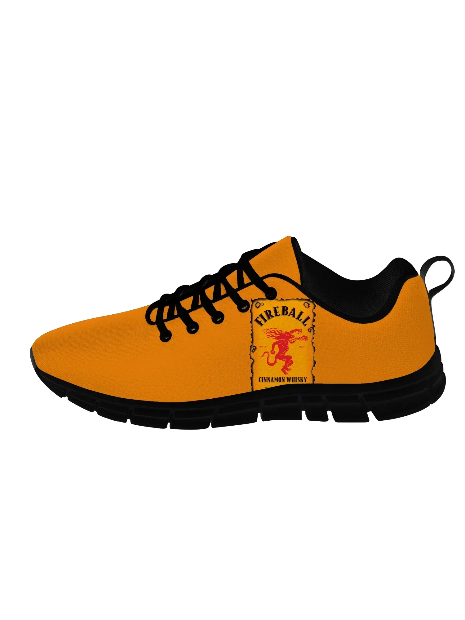 

Fireball Cinnamon Low Top Sneakers Whisky Mens Womens Casual Shoes Canvas Running Shoes 3D Printed Lightweight Shoe