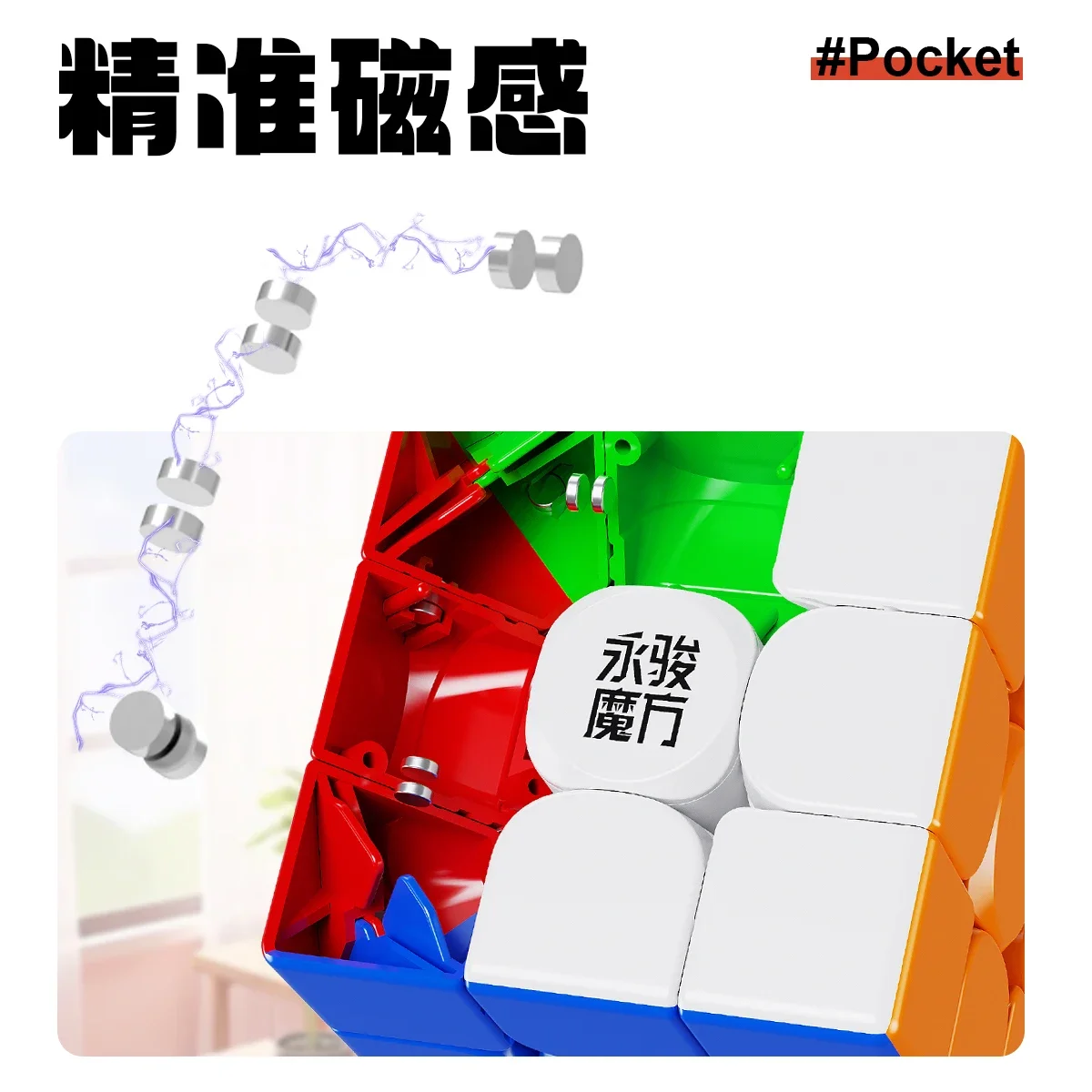 [MeowCube] Seria Kostek YJ Pocket Cube 2025 Mini 3x3 4x4 5x5 Magnetyczne Kostki Profesjonalne Magnetyczne Kostki YJ Mini Zabawki dla Dzieci