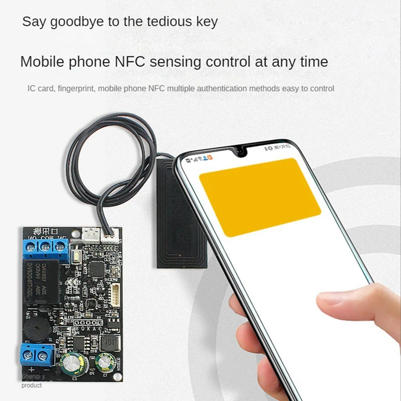 Mobile Phone NFC Control Board Fingerprint IC Card DIY Relay Module 13.56Mhz Access Control Card Controller