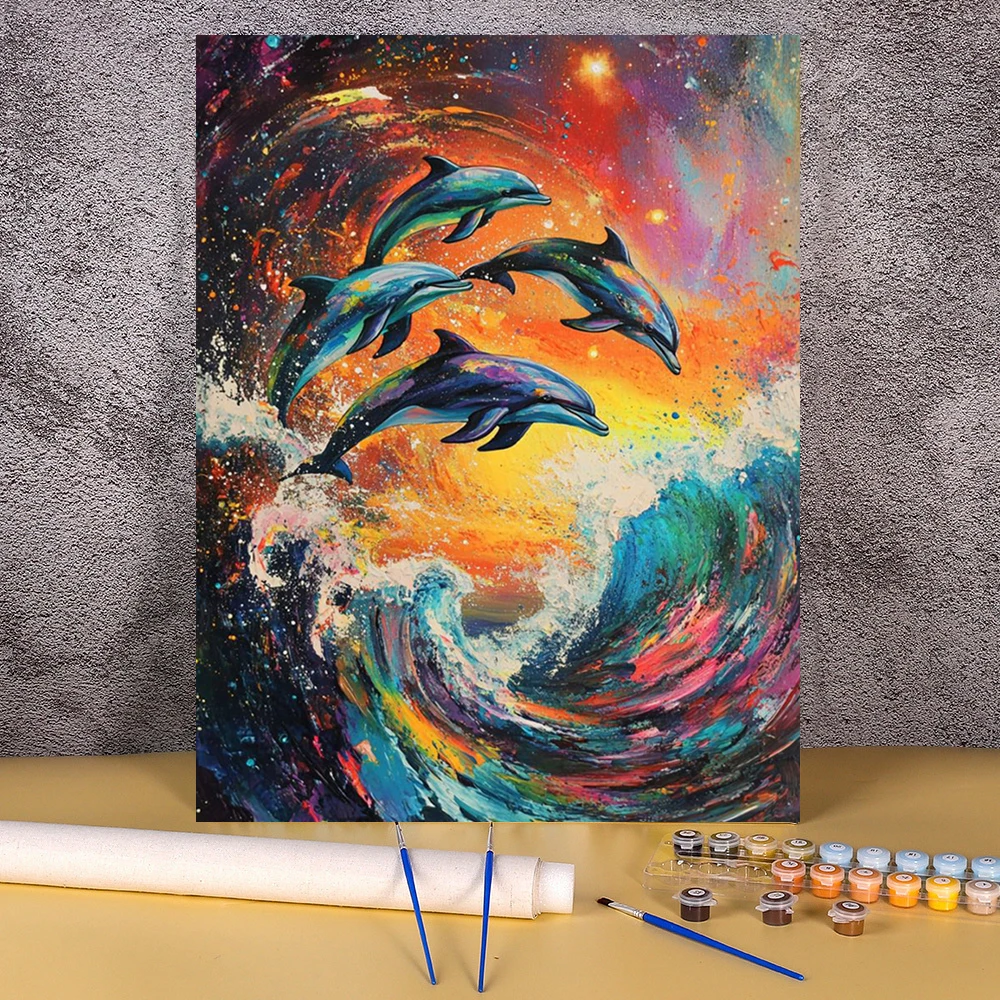 Colorful Sea Dolphi… - image