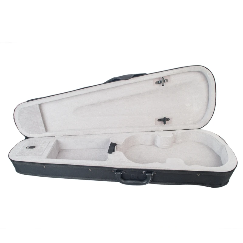 Violin Case Professional Triangular Shape Violin Hard Case -Silver Inside Violin Parts New