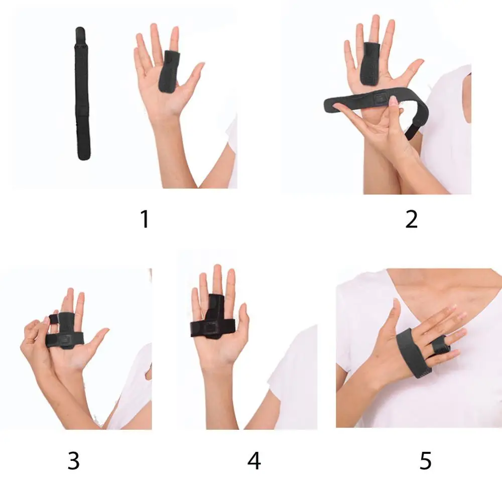 Finger Brace Trigger Finger Splint Fracture Support Fixing Brace Pain Relief Medical Finger Bone Clip Fixed External Support 1PC