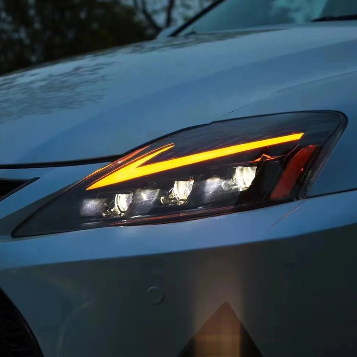 

Автолампы Светодиодные фары для Lexus IS IS250 IS300 2006-2020 год обновления до 2024 светодиодных фонарей с 3 линзами