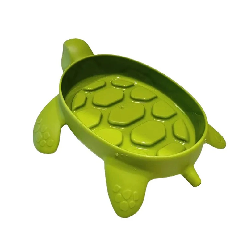 Creative Sea Turtle Shaped Anti-slip Soap Box Household Simple Washing Table Soap Dishes Bathroom Soap Holder Drain Plate New