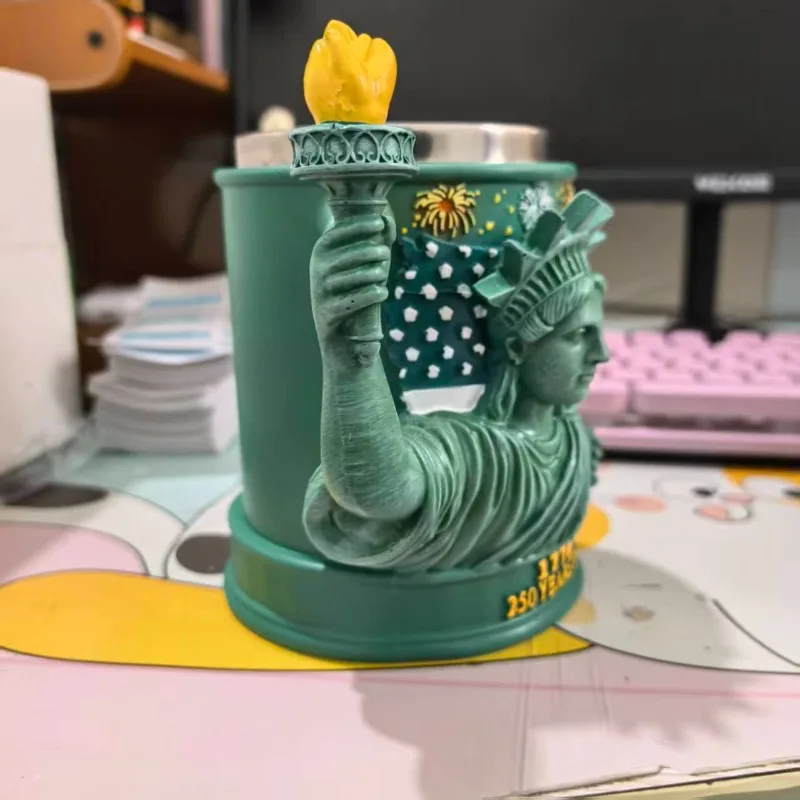 

Кружка-факел с американской Статуей Свободы, 300 мл, кружка с факелом с американской Статуей Свободы