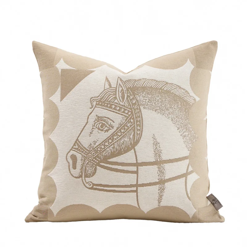 

French Luxury Cushion Cover Chenille Double Sided Jacquard Sofa Pillow Case for Home Decor Throw Pillow Cover High Quality