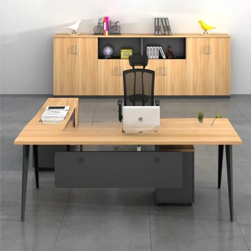 Premium Simplicity Computer Office Desk Modern Single Boss Executive Office Desk Secretaire Table