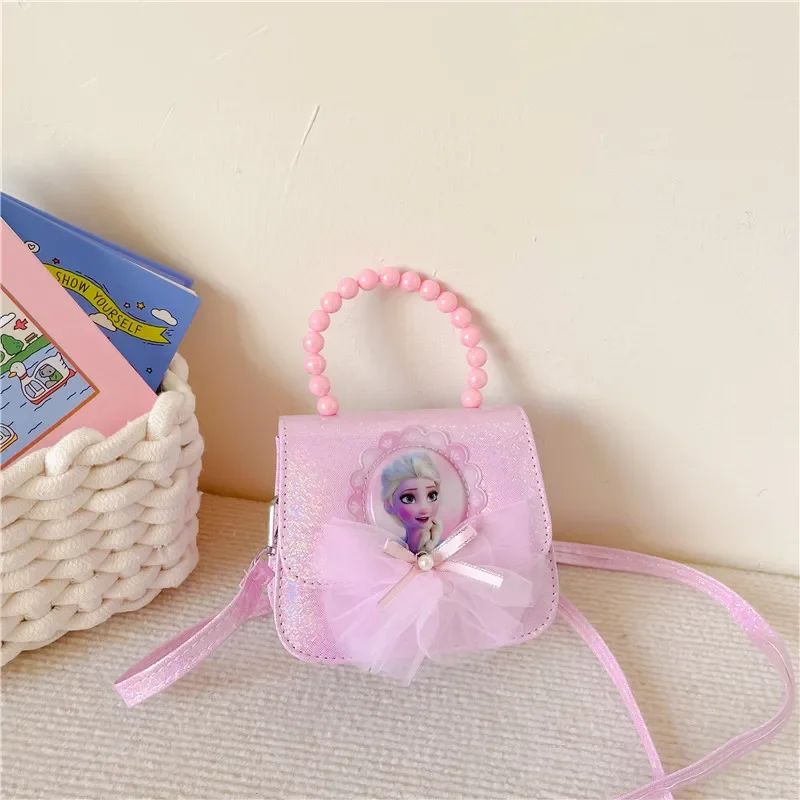 Disney Frozen Crossbody Bags Anime Figure Elsa Sofia Shoulder Bag Cartoon Storage Bags Anime Handbags Kids Toys Christmas Gifts