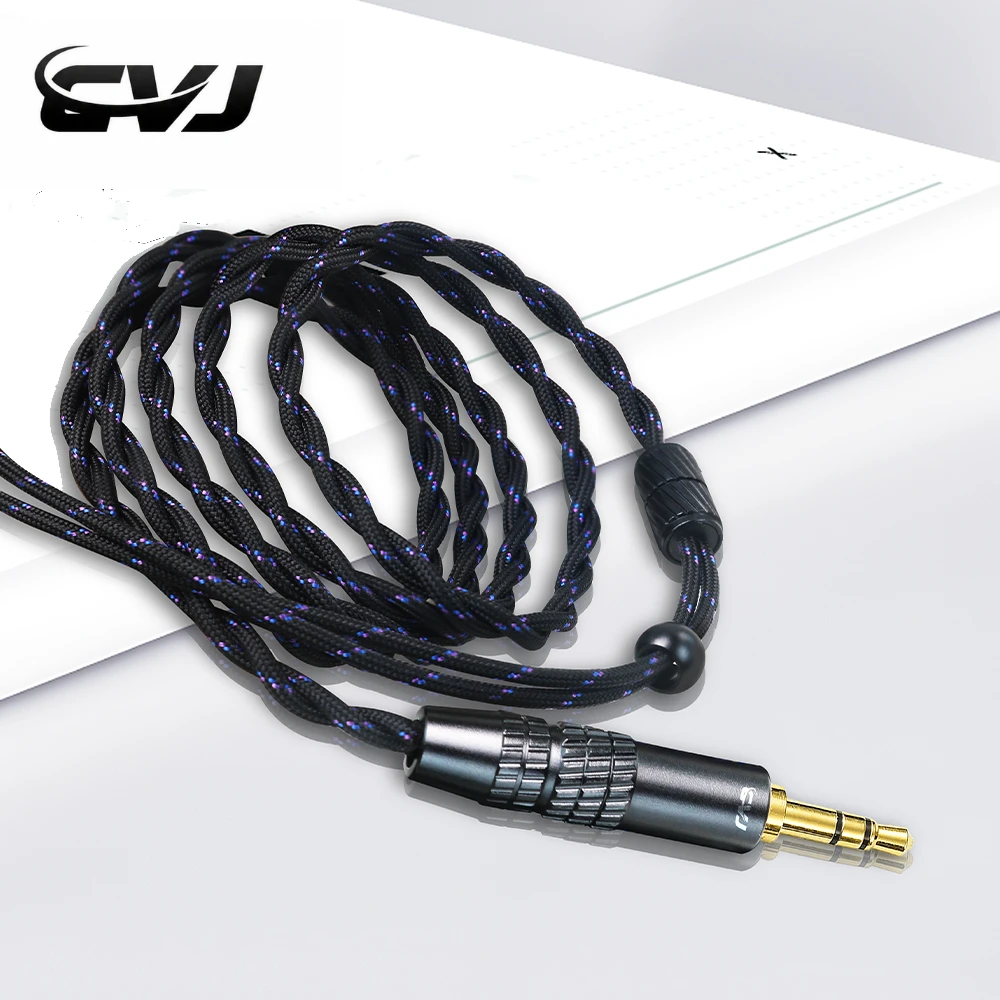 CVJ LS200-S Earphone Upgrade Cable 3.5MM/4.4MM Interchangeable Plug Quality HiFi IEM Audio Cable 0.78MM/QDC For KZ CCA FIIO TRN