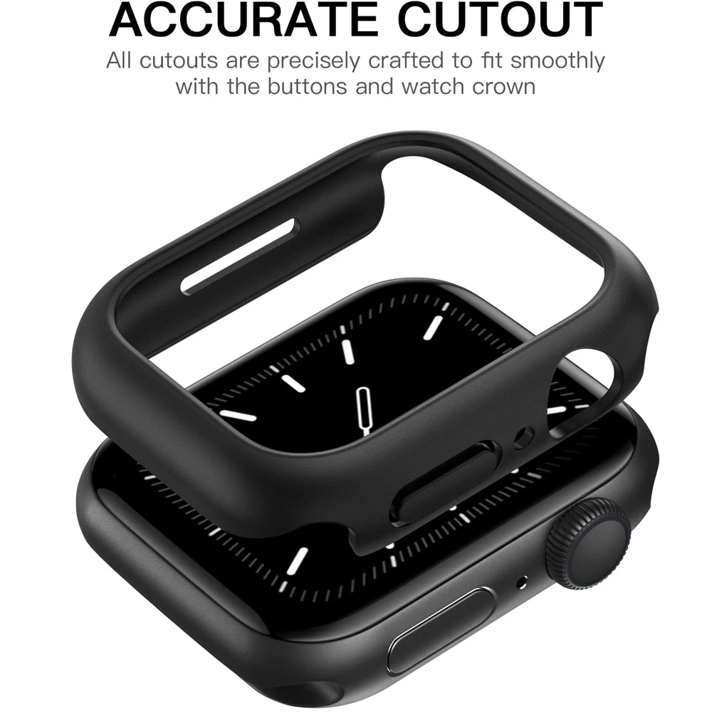 Cover Case For Apple Watch Series 10 46mm 42mm Smart watch Accessories Screen Protector PC bumper Frame Shell iWatch Protective