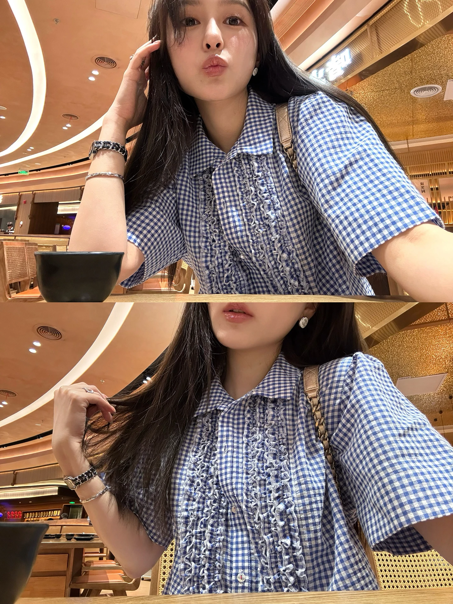 

YUM STAR Cotton irt Women's Casual Sle ort Sve Waed Soft Loose Fit Breathable Comfortable White Letter Print Top