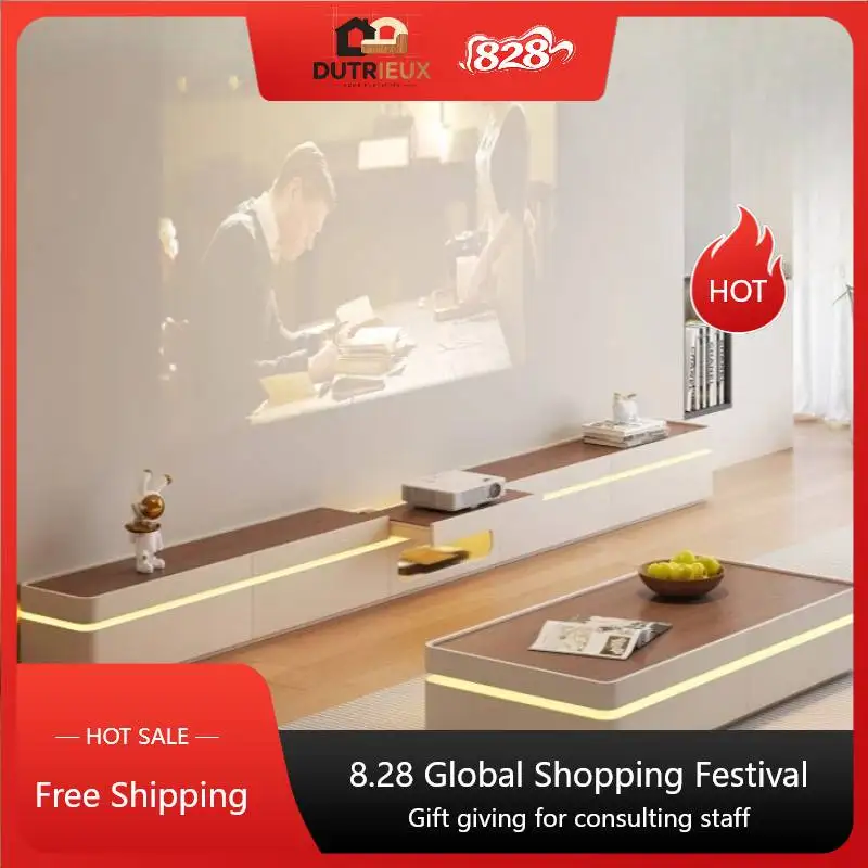 Storage Long Light Tv Cabinet Living Room Modren Designer Nordic Tv Cabinet Apartments Luxury Fernsehtisch Furniture Home