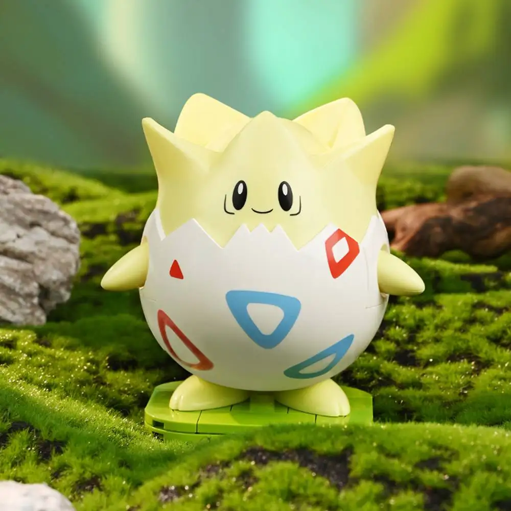 Original Pokemon Building Blocks Pikachu Snorlax Gengar Assembled Model Kit Anime Figure Model DIY Block Bricks Kids Toys Gifts