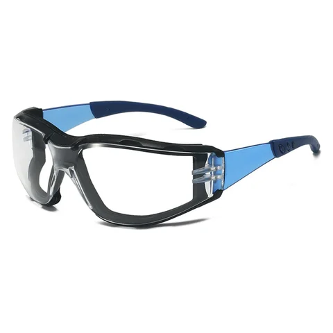 블루 안전 고글 안경 스포츠 눈 보호 부드러운 폼 가스켓 고글 사격 목공 연구소 산업 야외 스포츠용