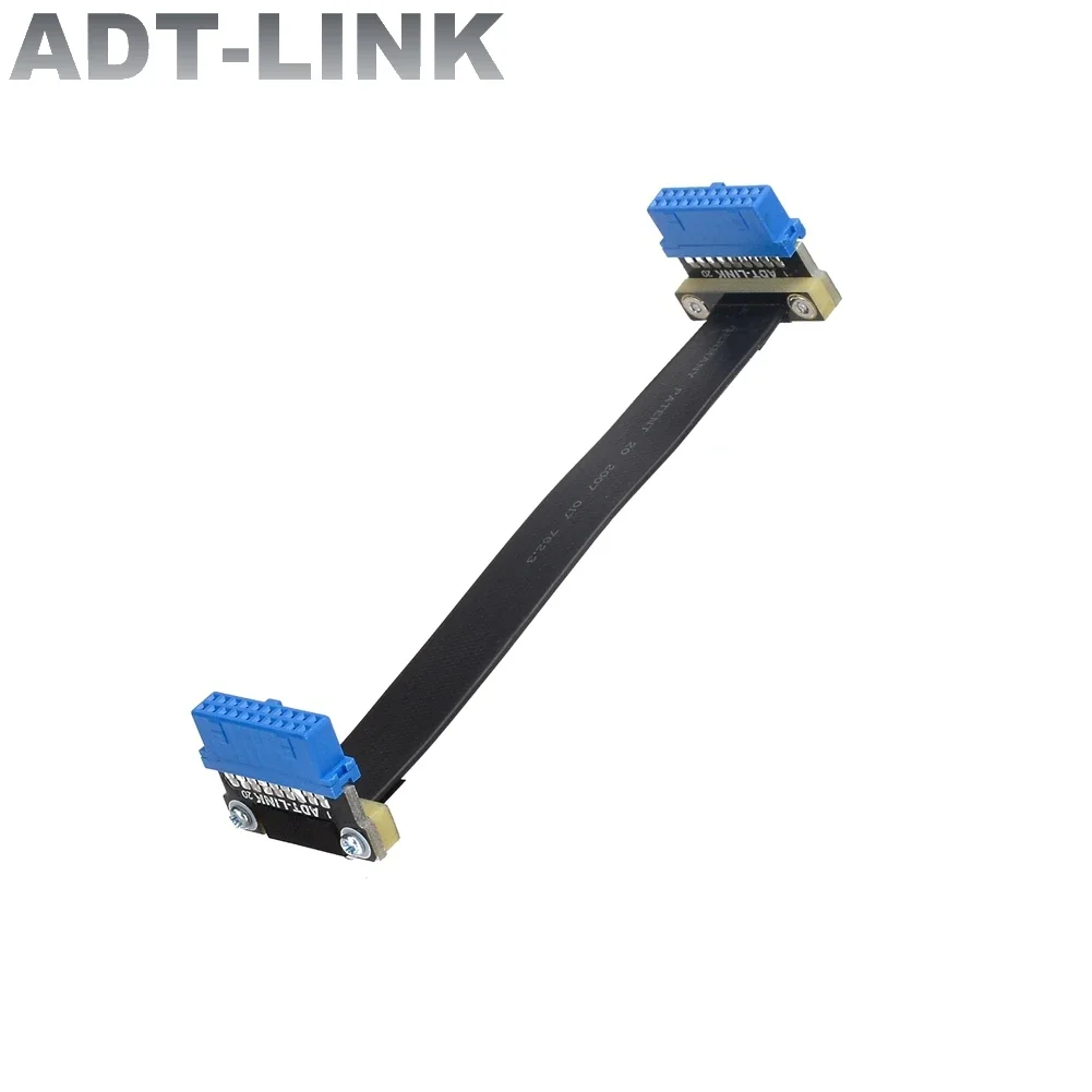 

FPV встроенный USB 3.0 Type-E 90-градусный угловой адаптер 3-300 см FPC плоский Внутренний USB 3.0 19/20P EMI экранированный Удлинительный кабель