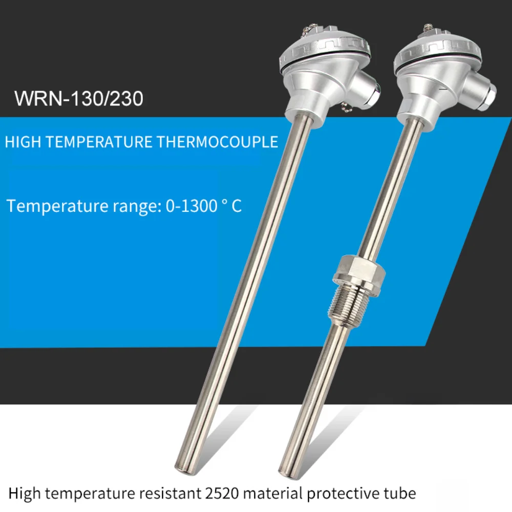 K type temperature sensor WRN~130 / 230 probe transmitter armored stainless steel explosion-proof platinum RTD thermocouple