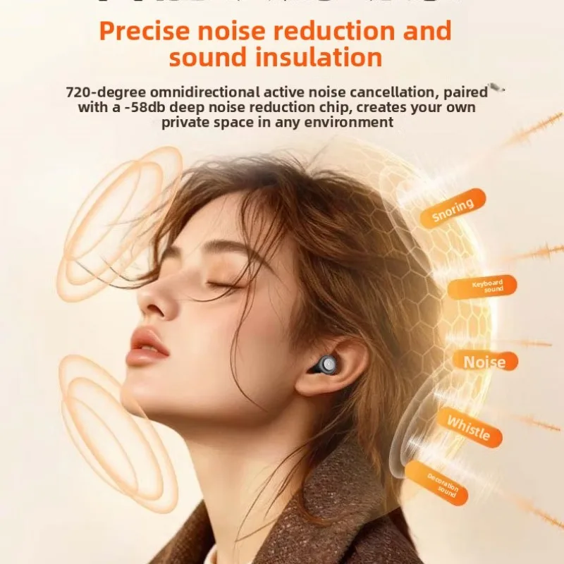 Upgraded Silicone Sleep Earplugs Skin Friendly Silent Noise Proof Ear Plugs for Student Dormitory Study Travel Reusable Soft