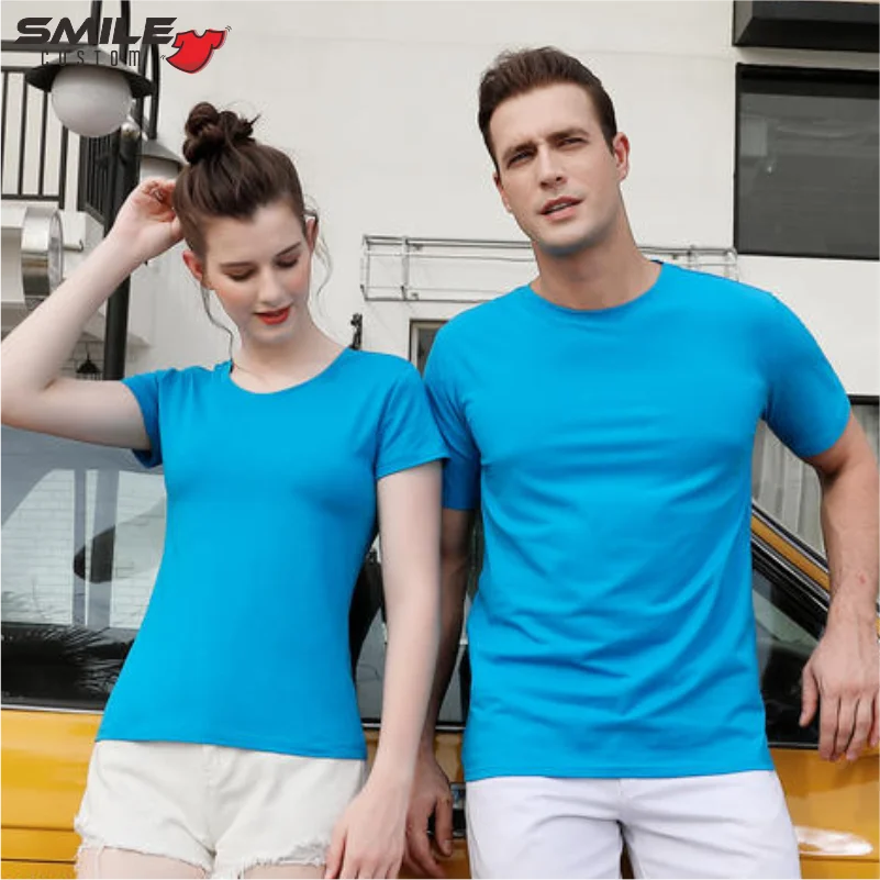 Summer Men And Women Casual T-Shirts Custom Embroidered Logo 100% Cotton Top Print Your Design High Quality Short Sleeve Shirts