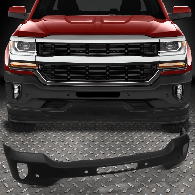 US For 2016 2017 2018 2019Chevy Silverado 1500/LD Front Bumper Face Bar w/ Fog Light&Sensor Hole