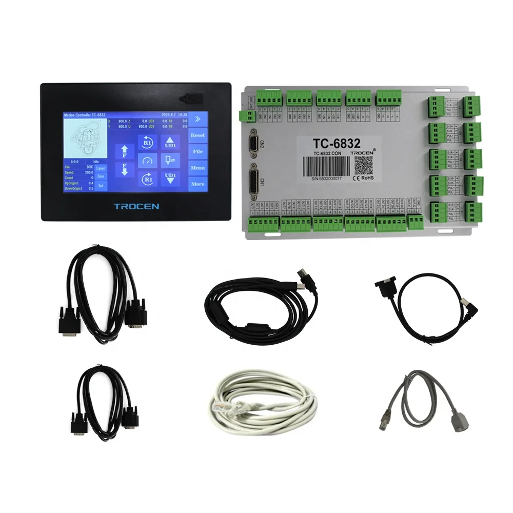 

Контроллер Trocen TC-6832 с 7-дюймовым сенсорным TFT ЖК-экраном для цифровой режущей машины