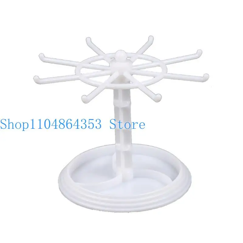 652F Rotating Jewelry Stand Rack Earrings Necklace Rings Display Holder