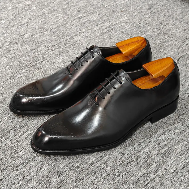 Luxury Handmade Wedding Shoes Handcrafted Men's Dress Business Shoe Premium Quality Customization Italian Style Leather Men Shoe