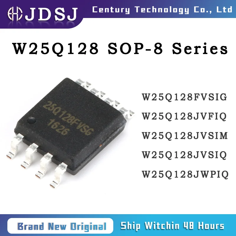 5PCS W25Q128FVSIG W25Q128JVFIQ W25Q128JVSIM W25Q128JVSIQ W25Q128JWPIQ 100% New Original IC Chip