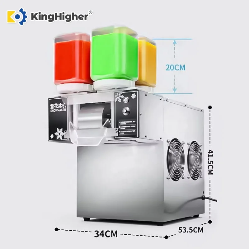 4 Flavors Snow Flakes Ice Maker Machine 120KG/Day Korean Bingsu Machine 220V 110V Edible Snow Ice Maker Machine For Business