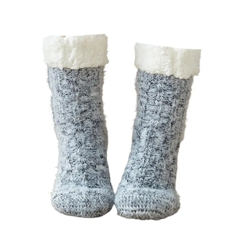 Soft 1 Pair Simple Cute Sweet Floor Socks Ladies Christmas Socks All Match   for Living Room