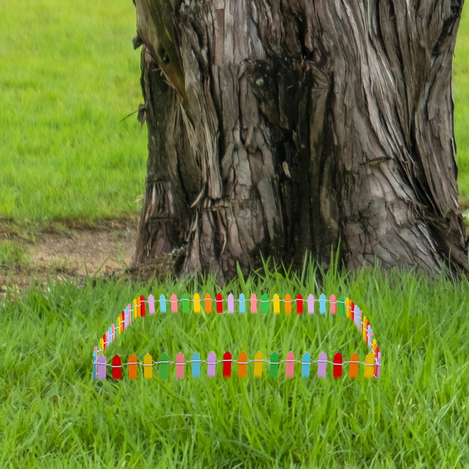 

Mini Wood Picket Edging for Landscaping Farmhouse Fencing Door Fairy Garden Pickets Decorative Wooden Fence Simulation Flower