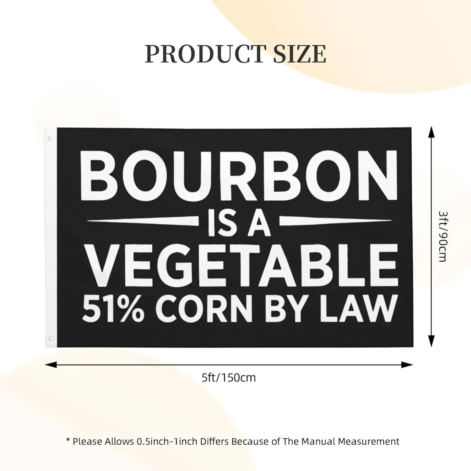Flagicts 100% Polyester Bourbon Is A Vegetable Flag