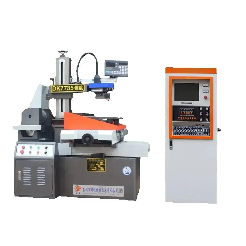 DK7732 CNC Wire Cut EDM Machine WEDM Precision Electrical Discharge Machining Tool for Metalworking