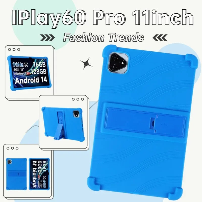 For ALLDOCUBE IPlay 60 Pro T1107 Silicon Anti-fall Cover IPlay 60 Pro Protective Casing Holder Soft Silicone Shockproof Case