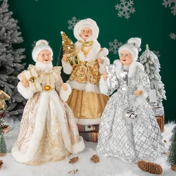 Santa Claus Decoration Christmas Tree Ornaments Santa Claus Doll Grandpa and Grandma New Year Home Decoration Happy 2026 NewYear