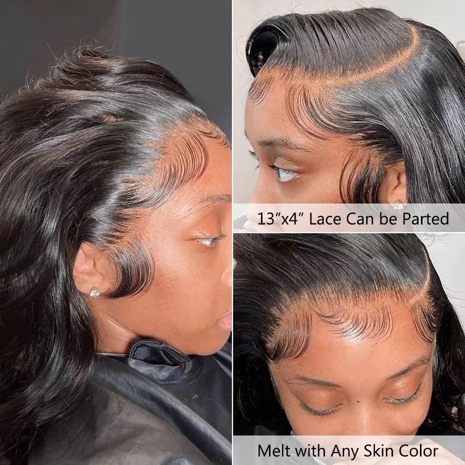 Body Wave 5x5 6x6 Closures Only 100% Human Hair Virgin Hair 13x6 HD Transparent Lace Closure Frontal Pre Plucked With Baby Hair