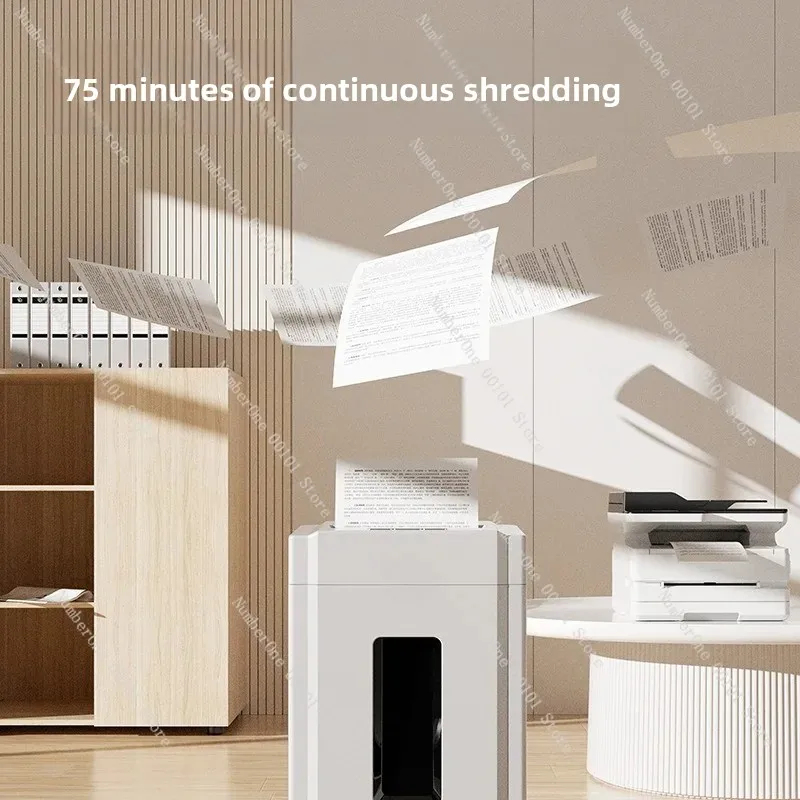 Heavy Duty 25L Paper Shredder, 30L Office Document Destroyer, High Power Cross Cut for Files CD Card Media