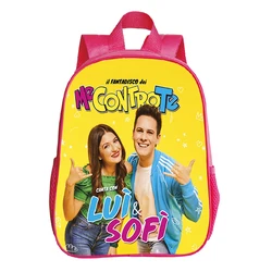 12 inch Me Contro Te Backpack for Girls LUI SOFI Kindergarten Mini Portable Bags Children School Backpack Kids Softback Mochila