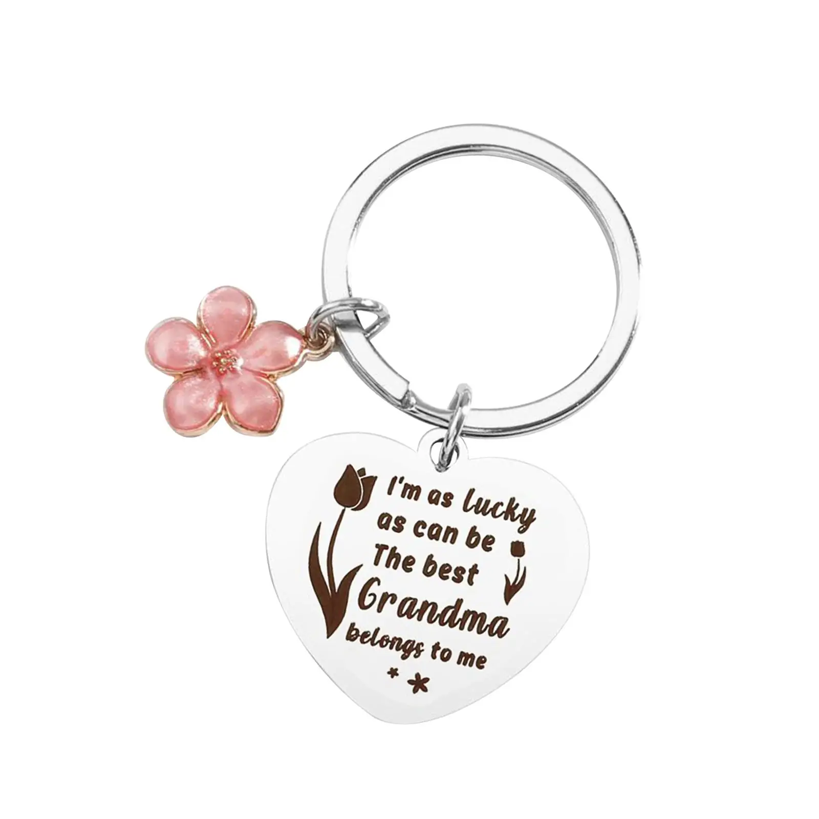 Grandma Gifts Key Chain Keyring Holder Grandma Gift from Grandchildren