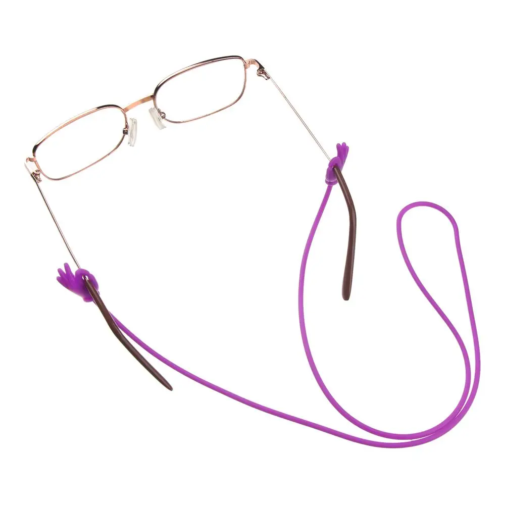 Durable Glasses Chain Anti-Slip Silicone Neck Cord Glasses Strap Eyeglasses Rope Eyewear Lanyard