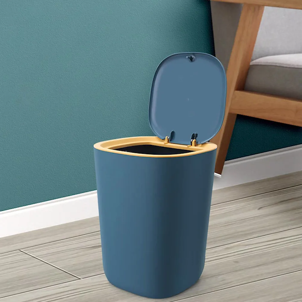 

Creative Modern Flip Top Trash Can Premium Material Odor Proof for Kitchen Bedroom Office Small Waste Bin Household Garbage