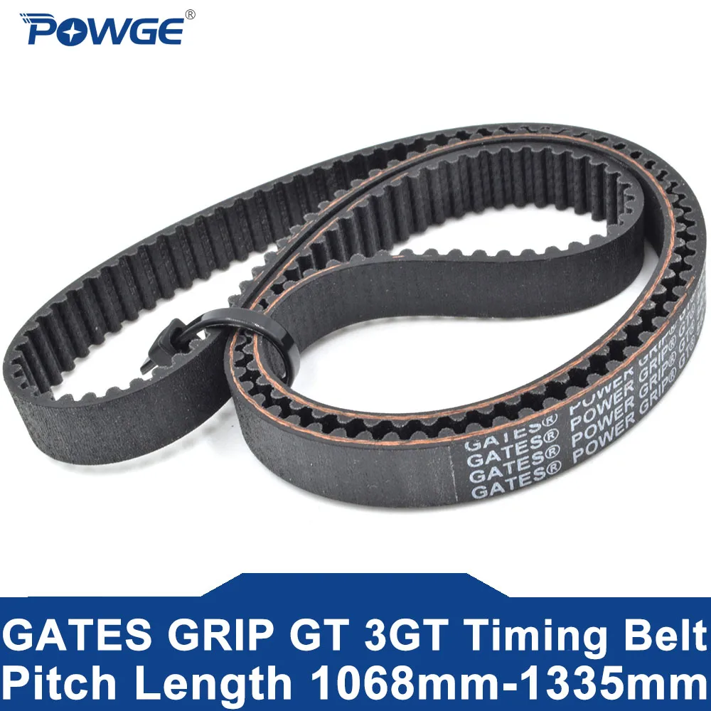 

POWGE GATES 3GT Timing belt Lp=1068 1071 1086 1098 1113 1137 1170 1188 1212 1215 1260 1290 1299 1305 1326 1335 Width 6-20 Rubber