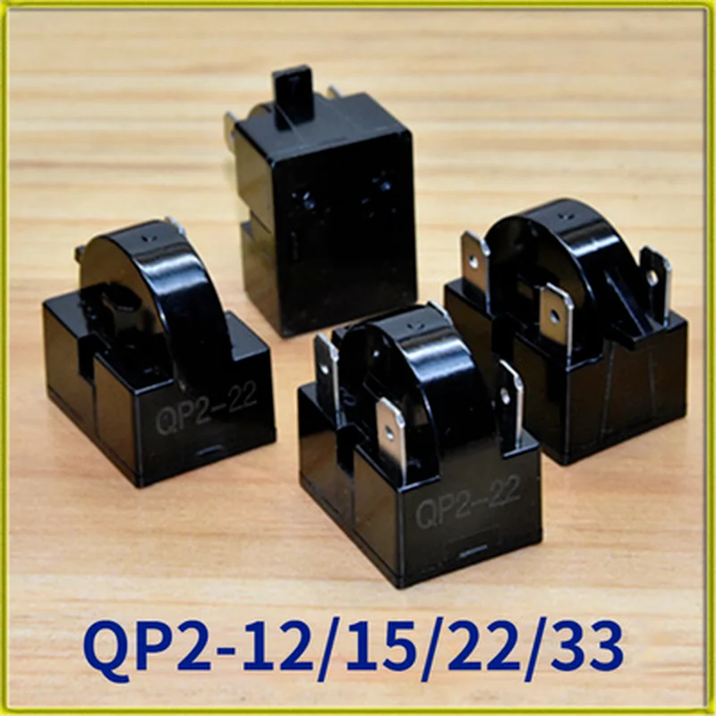 

1pcs Refrigerator Freezer Compressor PTC Starter QP2-12 QP2-15 QP2-22 QP2-33 1 Plug 2 Plug 3 Plug 4 Plug Thermal Protector Relay