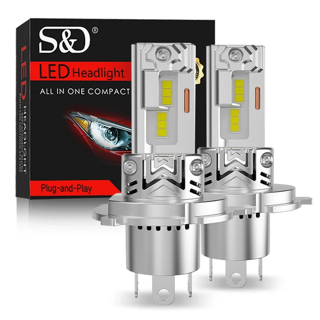 30000LM H4 LED Żarówki reflektorów Canbus H7 Led 3570 CSP Wysoka martwa wiązka Światło samochodowe Turbo Led Diode Lamp Auto 12V 6500K