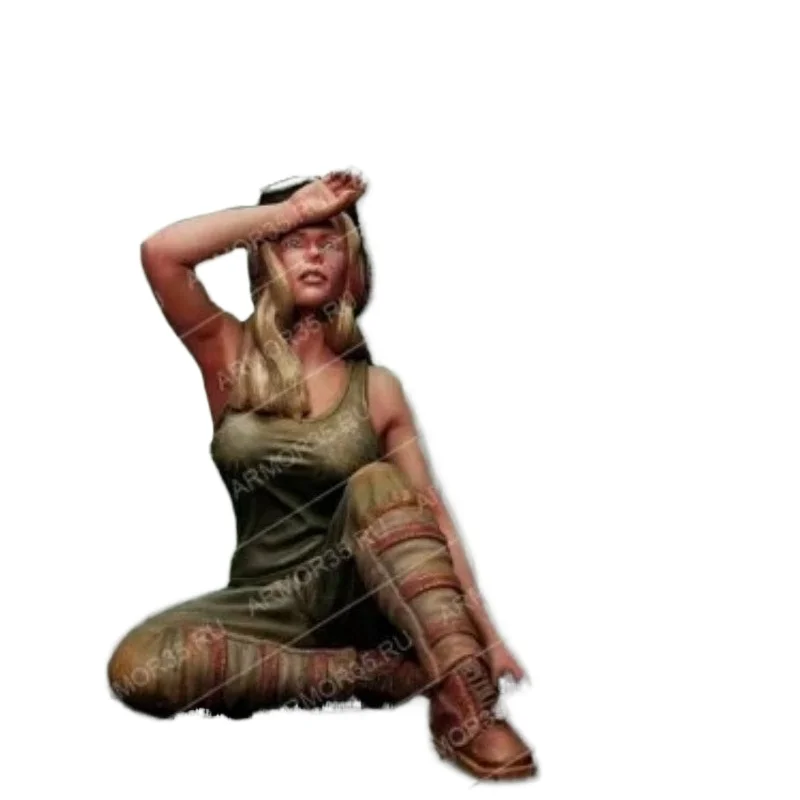 1/35 Scale Resin Figure Assembly Model Kits Fantasy Model TANK Girl Hobby Miniature Diorama Toy Unassembled Unpainted 265
