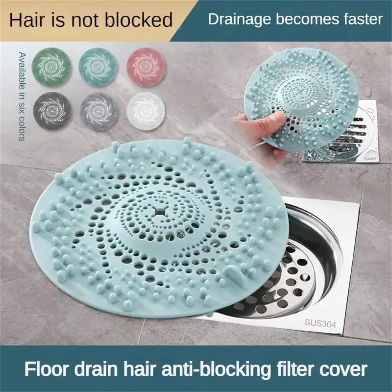 

Hair Filter Silicone Drain Strainer Household Shower Floor Filter Sink Strainers Hair Catcher For Kitchen Bathroom Accessories